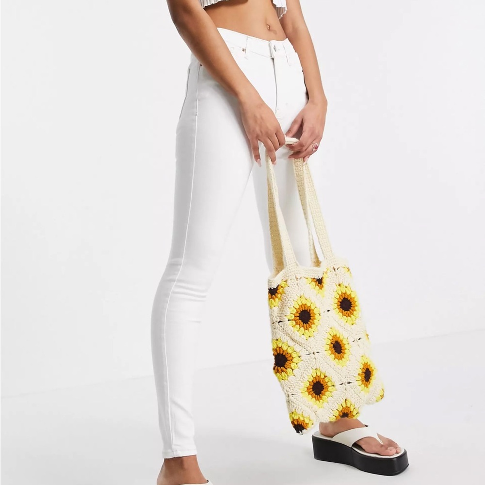 TOPSHOP White Jamie High Waist Ankle Grazer Jeans nwt